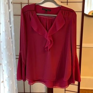 White House Black Market Size 12 Raspberry EUC